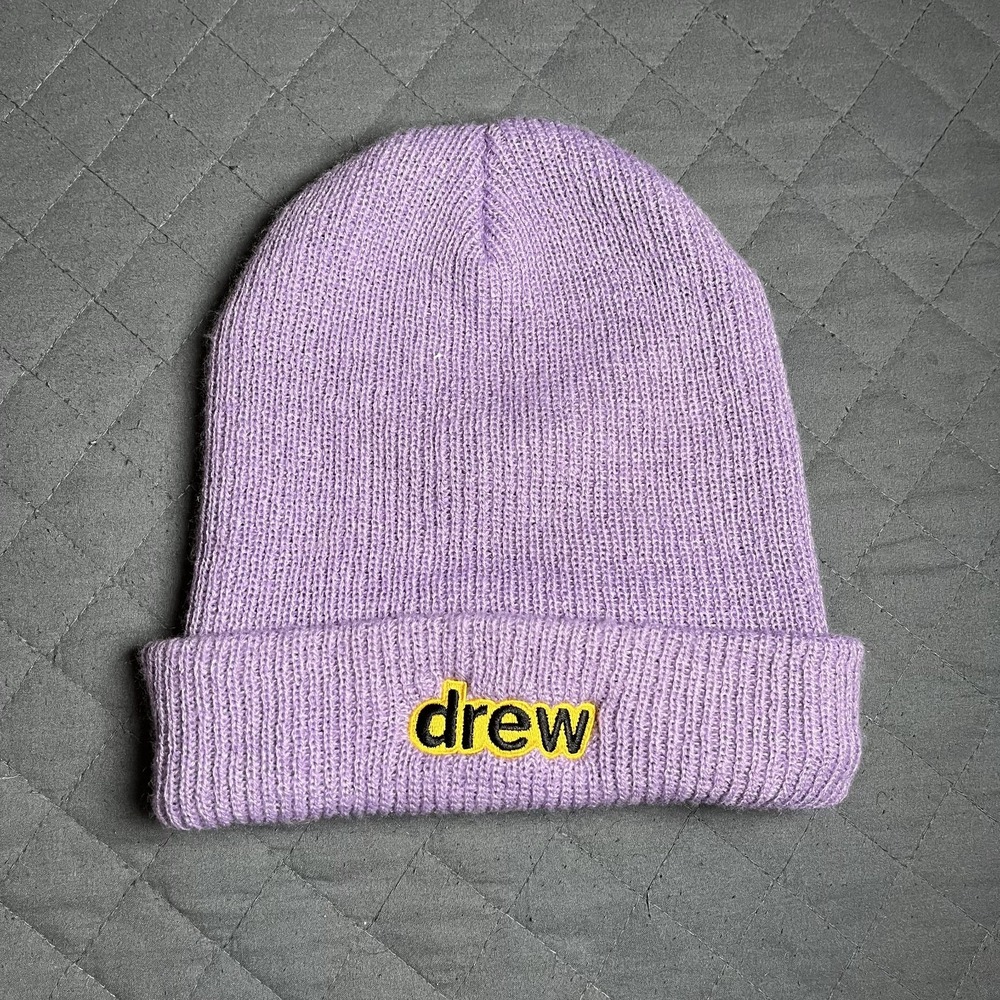 Drew House Secret Waffle Beanie Lavender Unisex One Size Justin Bieber
